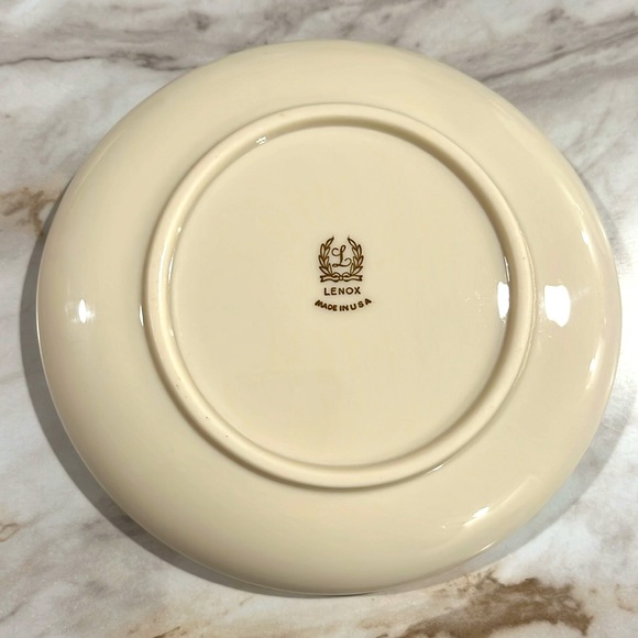 Lenox 3 Leaf Porcelain Ashtray Trinket Tray EXC - Picture 2 of 3